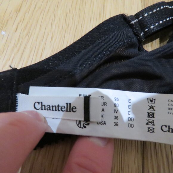 CHANTELLE Rive Gauche Full Coverage Unlined Bra in Black - Size 36DD - Picture 11 of 11